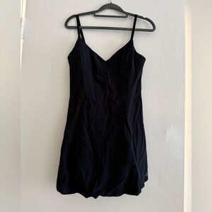 YPB black criss cross back dress